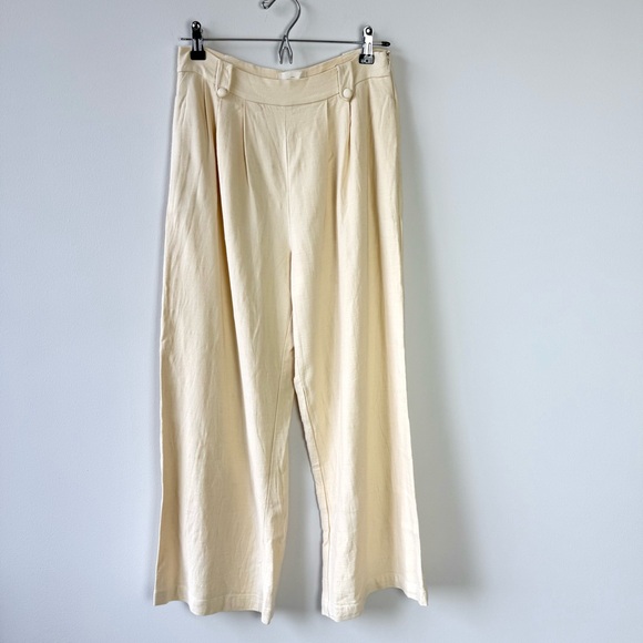 Sezane LouLou Trousers Ecru Cream - Picture 4 of 10